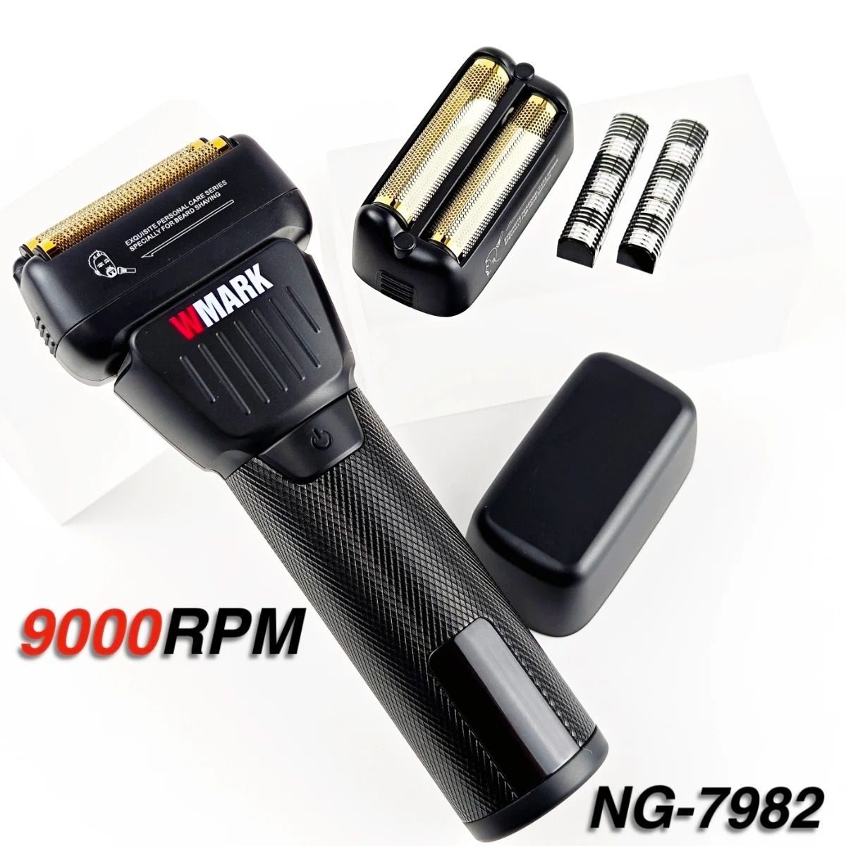 Professional Hair Trimmer with LCD Display Titanium Double Blade High Speed Motor