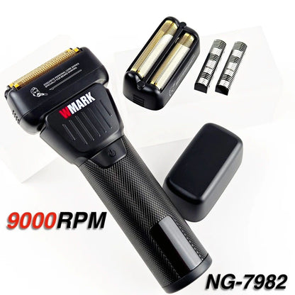 Professional Hair Trimmer with LCD Display Titanium Double Blade High Speed Motor
