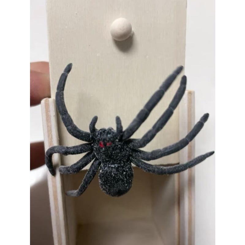 Halloween Decorations Prank, Wooden Scare Box Trick, Spider Funny Crafts, Hidden Box Home Fun Game, Trick Friend