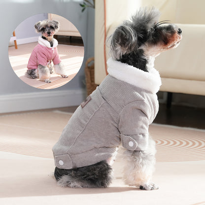 Cozy Winter Warm Dog Clothes For Small Medium Dogs Cats, Soft Fleece Puppy Kitten Jacket Coat for Chihuahua, Schnauzer