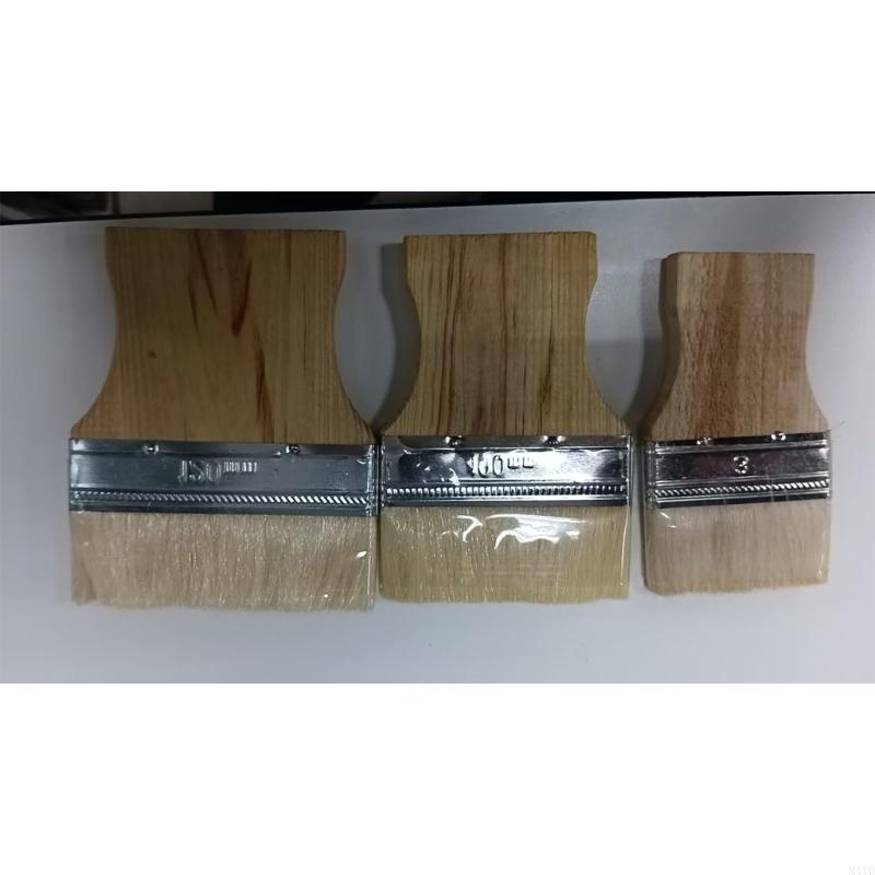 Wool Flat Paddle Paint Brush Set For Oil And Acrylic Paints Square Handle Artist Brushes Profession 3