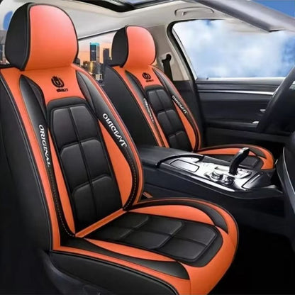 Universal Full Leather Car Seat Cover  AllInclusive Cushion For Driver And Passenger Seats AllSeaso