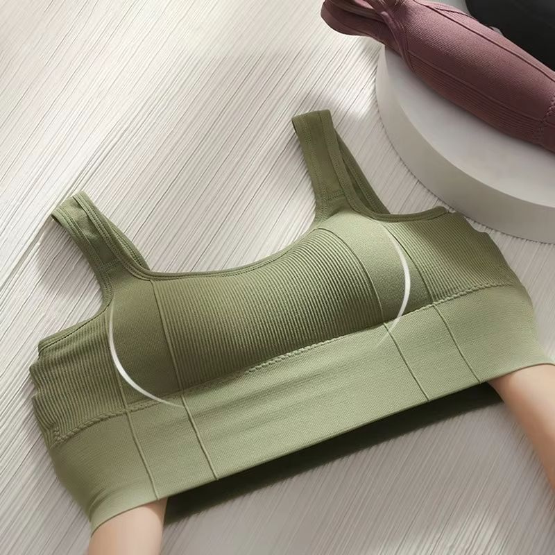 Seamless Push Up Sports Bra  Breathable AntiSweat Yoga Bra For Women Shockproof Workout Crop Top 3