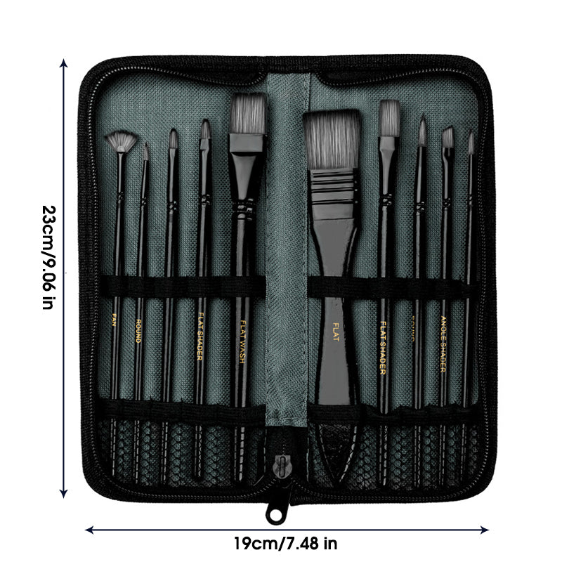 Nylon Hair Watercolor Paint Brush Pen Set Wooden Handle Art Brushes For Acrylic Oil Painting DIY Cr 7