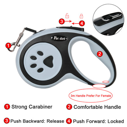 Durable Retractable Dog Leash For Cats  Dogs Strong Nylon Adjustable Puppy Roulette Extendable Pet  3