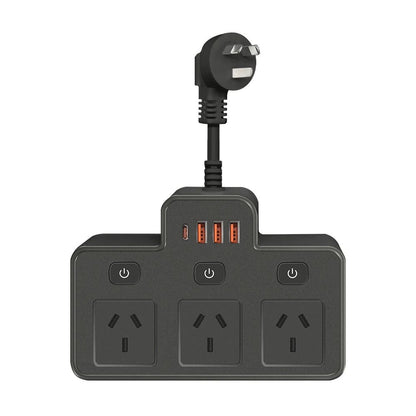 Wall Mounted AU Power Strip With Independent Switches And USB C Charging Ports 7