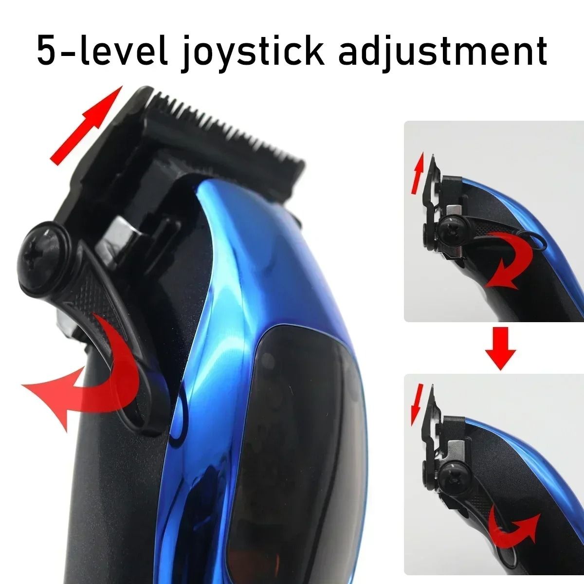 Professional Cordless Hair Clipper With 10000RPM Magnetic Motor And DLC Blade 4