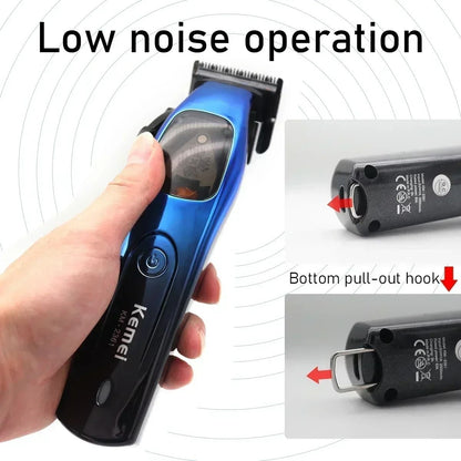 Professional Cordless Hair Clipper With 10000RPM Magnetic Motor And DLC Blade 5