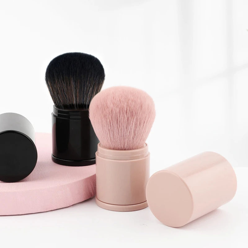 Portable Mini Retractable Blush Brush, Soft Loose Powder Foundation Brush, Multi Functional Makeup Tool for Nails