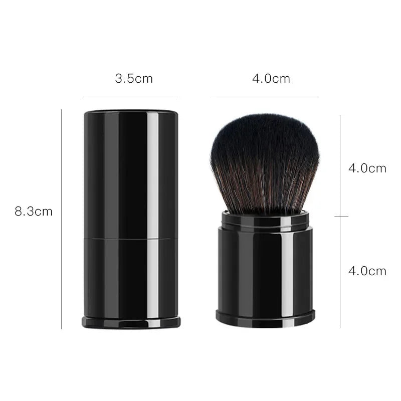 Portable Mini Retractable Blush Brush, Soft Loose Powder Foundation Brush, Multi Functional Makeup Tool for Nails