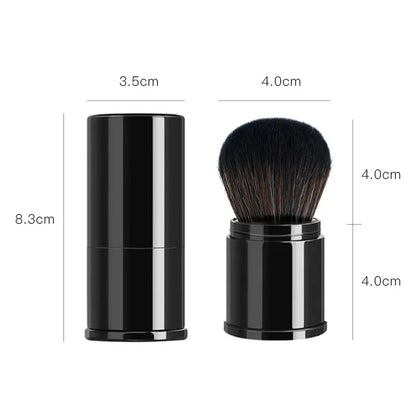 Portable Mini Retractable Blush Brush, Soft Loose Powder Foundation Brush, Multi Functional Makeup Tool for Nails