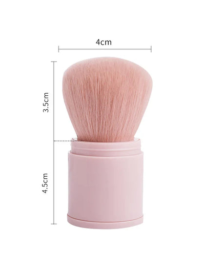 Portable Mini Retractable Blush Brush, Soft Loose Powder Foundation Brush, Multi Functional Makeup Tool for Nails