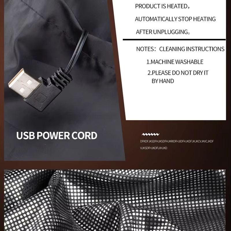9Zone Heated Jacket With Graphene Technology  USB Rechargeable Electric Heated Coat For Men  Women 2