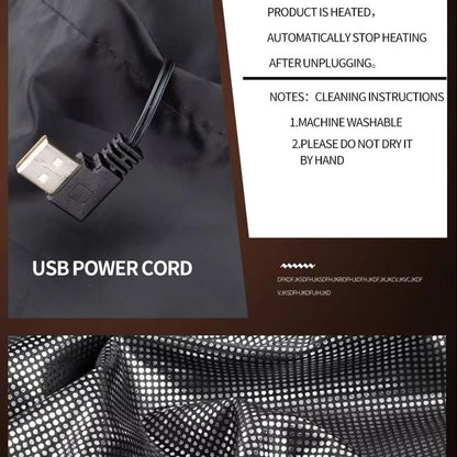 9Zone Heated Jacket With Graphene Technology  USB Rechargeable Electric Heated Coat For Men  Women 2