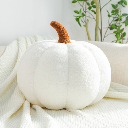 Decorative Cushion Plush Nordic Ins Sofa Backrest Cute Orange Pumpkin Pillow For Living Room  Home  11