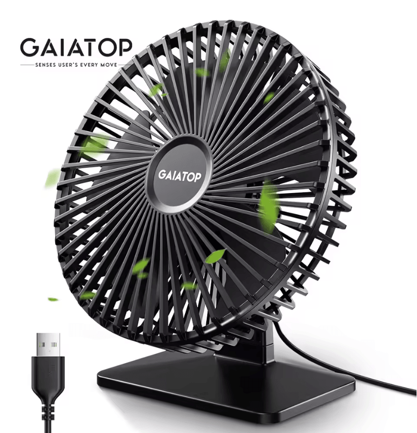 BreezeFlow Portable USB Desk Fan