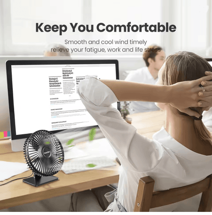 BreezeFlow Portable USB Desk Fan 2