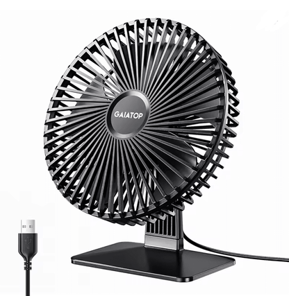 BreezeFlow Portable USB Desk Fan 4
