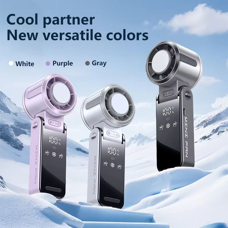 Xiaomi Turbo Handheld Fan  HighSpeed USB Rechargeable Mini Fan With LED Display 3