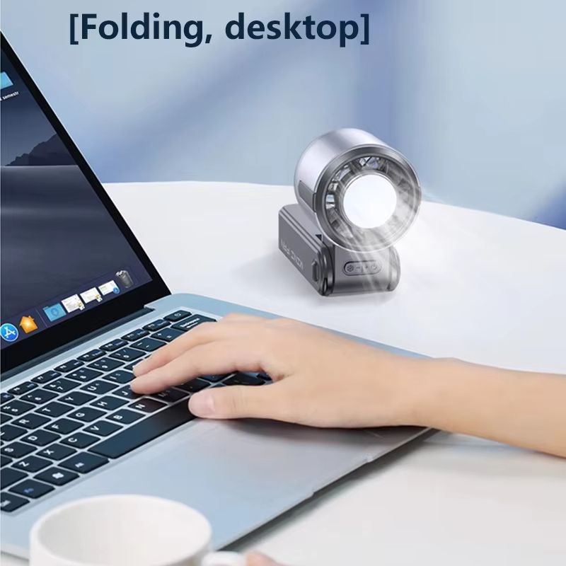 Xiaomi Turbo Handheld Fan  HighSpeed USB Rechargeable Mini Fan With LED Display 4