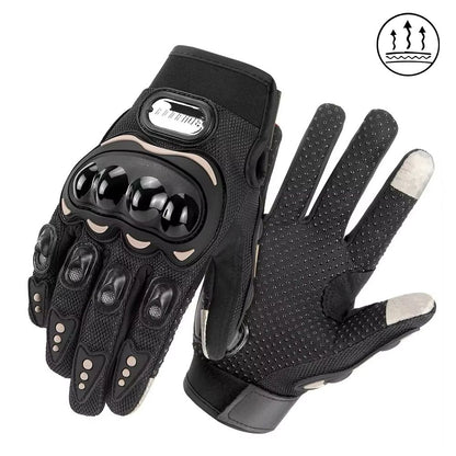 Vintage Leather Motorcycle Gloves  Breathable Summer Riding Gloves With AntiSlip Grip For Men  Wome 6