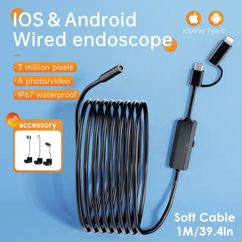 FlexiScope Waterproof Endoscope Camera For Android And IPhone 2