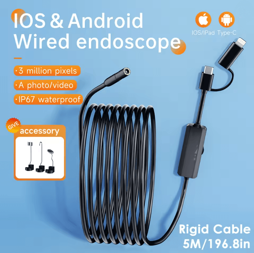 FlexiScope Waterproof Endoscope Camera For Android And IPhone 6