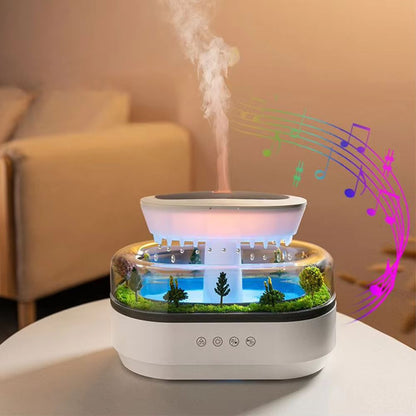 Rain Cloud Cool Mist Humidifier  Essential Oil Diffuser With 7Color Night Light  Micro Landscape De 1