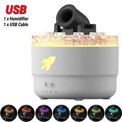 Rain Cloud Cool Mist Humidifier  Essential Oil Diffuser With 7Color Night Light  Micro Landscape De 17