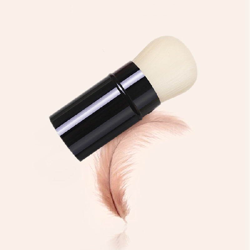 MyDestiny Retractable Makeup Brush, Multifunctional Blush Brush with Lid, Portable Powder Brush for Travel and Daily Use