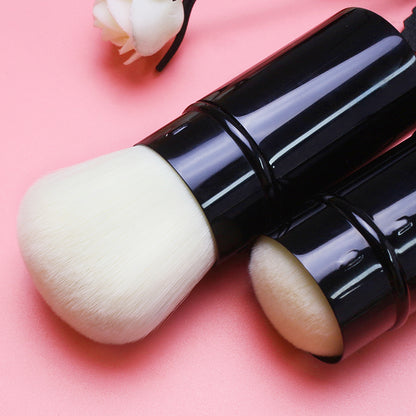 MyDestiny Retractable Makeup Brush, Multifunctional Blush Brush with Lid, Portable Powder Brush for Travel and Daily Use