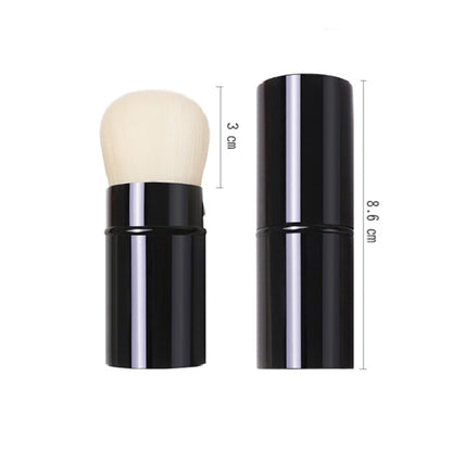 MyDestiny Retractable Makeup Brush, Multifunctional Blush Brush with Lid, Portable Powder Brush for Travel and Daily Use