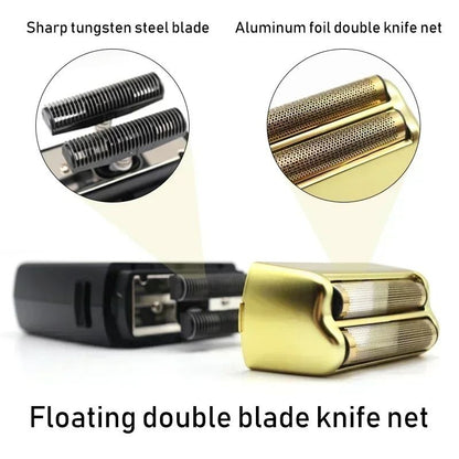 Professional Electric Beard Trimmer Double Foil Shaver With USB Charging 1