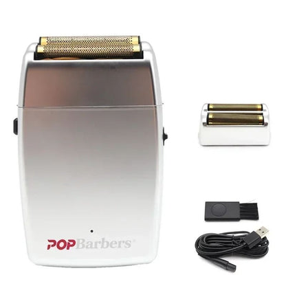 Professional Electric Beard Trimmer Double Foil Shaver With USB Charging 10