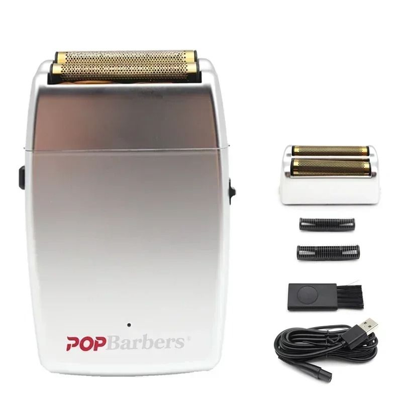 Professional Electric Beard Trimmer Double Foil Shaver With USB Charging 12