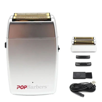 Professional Electric Beard Trimmer Double Foil Shaver With USB Charging 12