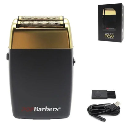 Professional Electric Beard Trimmer Double Foil Shaver With USB Charging 15