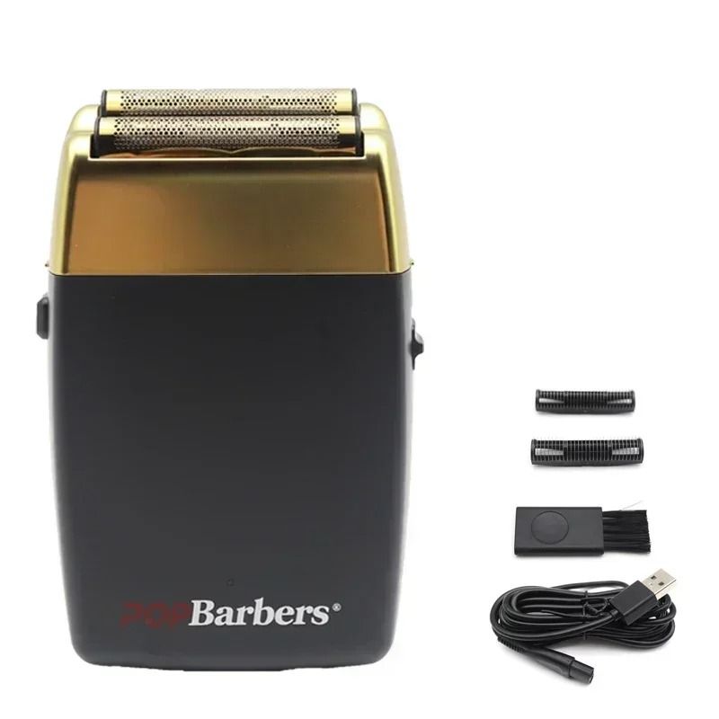 Professional Electric Beard Trimmer Double Foil Shaver With USB Charging 16