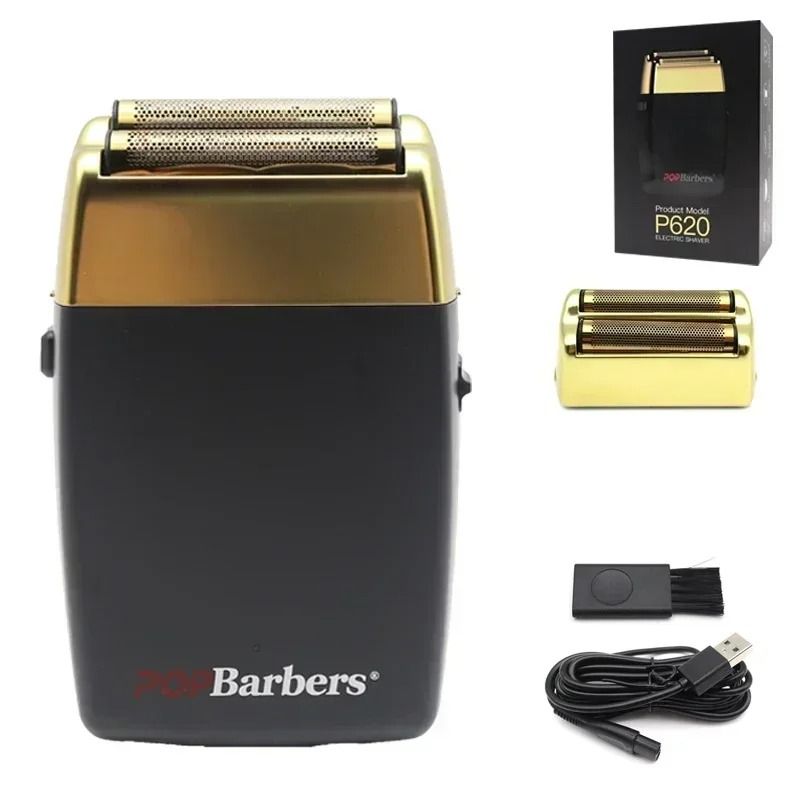 Professional Electric Beard Trimmer Double Foil Shaver With USB Charging 19