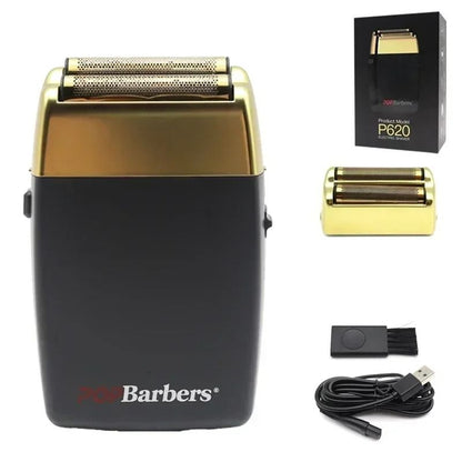 Professional Electric Beard Trimmer Double Foil Shaver With USB Charging 19