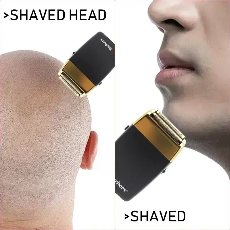 Professional Electric Beard Trimmer Double Foil Shaver With USB Charging 4
