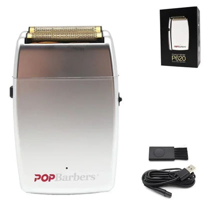 Professional Electric Beard Trimmer Double Foil Shaver With USB Charging 7