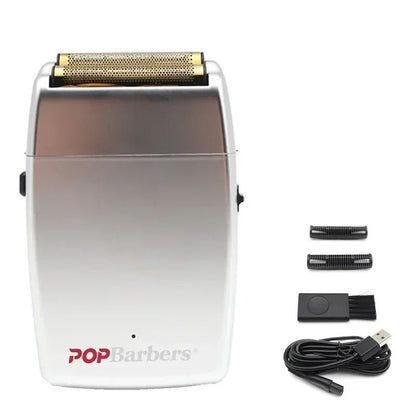 Professional Electric Beard Trimmer Double Foil Shaver With USB Charging 8