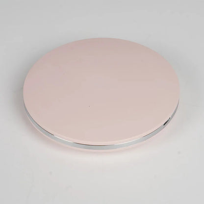 Portable LED Makeup Mirror Handheld Pocket Compact Dual Sided Mirror With 5x Magnification USB Rech