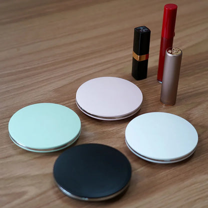 Portable LED Makeup Mirror Handheld Pocket Compact Dual Sided Mirror With 5x Magnification USB Rech
