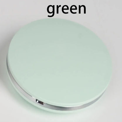 Portable LED Makeup Mirror Handheld Pocket Compact Dual Sided Mirror With 5x Magnification USB Rech