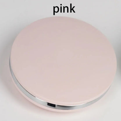 Portable LED Makeup Mirror Handheld Pocket Compact Dual Sided Mirror With 5x Magnification USB Rech