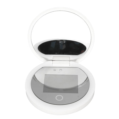 Travel Makeup UV Mirror Sunscreen Testing Camera with Light, 2X Magnification, 3.5in Compact Pocket Size