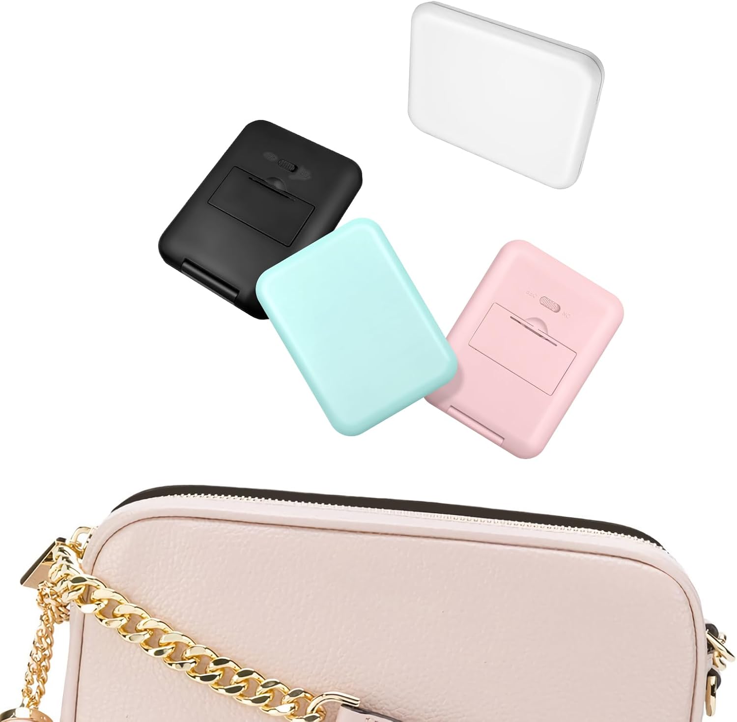 LED Compact Mirror 1X 3X Magnification, Mini Pocket Makeup Mirror for Purse, Travel Beauty Mirror Portable Gift
