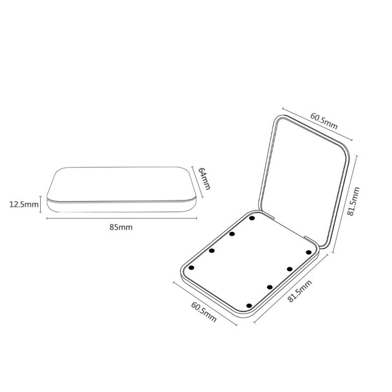 LED Compact Mirror 1X 3X Magnification, Mini Pocket Makeup Mirror for Purse, Travel Beauty Mirror Portable Gift
